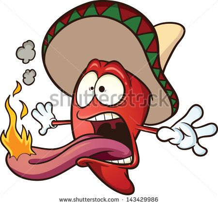 450x422 Spicy Chili Pepper. Vector Clip Art Illustration Cartoon