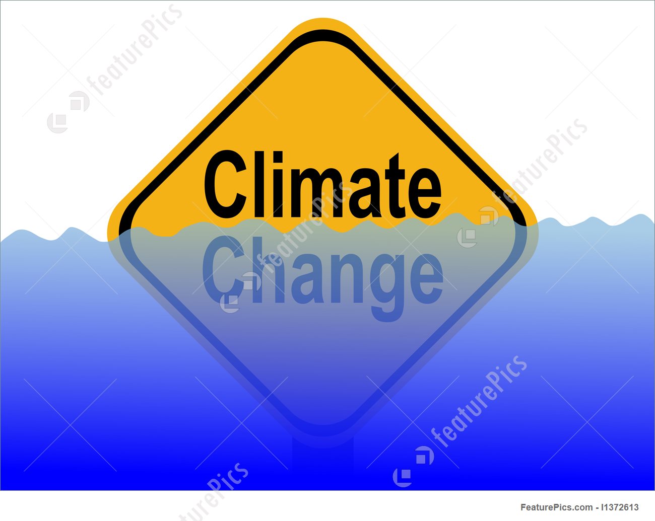 1300x1035 Illustration Of Climate Change Sign