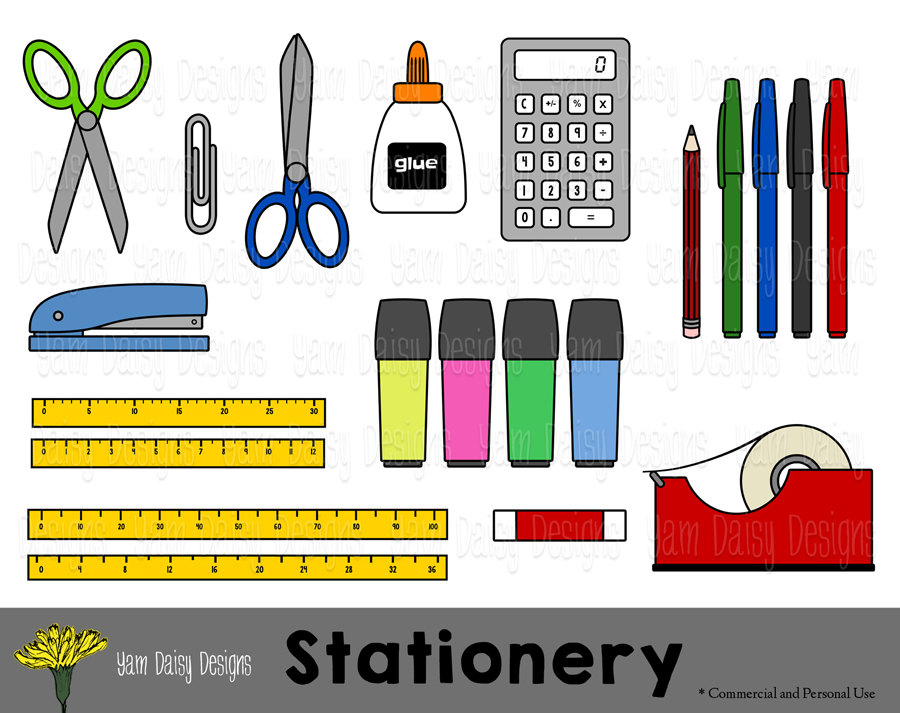 900x713 Stationery Clip Art, Back To School, Scissors, Calculator, Instant