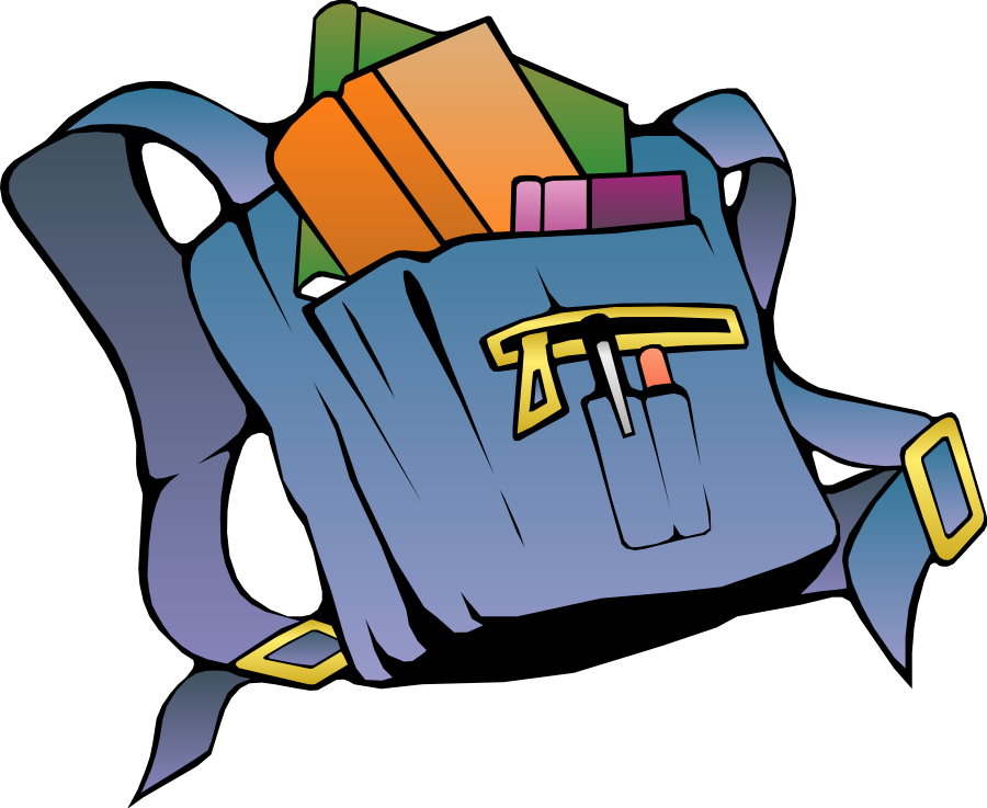900x737 Free Backpack Clipart Pictures