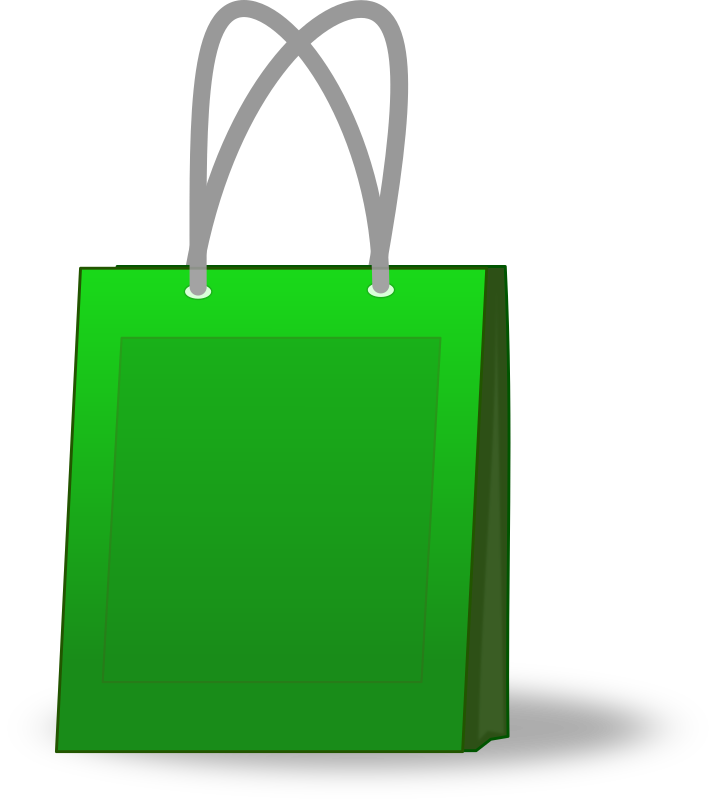 716x800 Green Shopping Bag Clip Art Png Png Mart