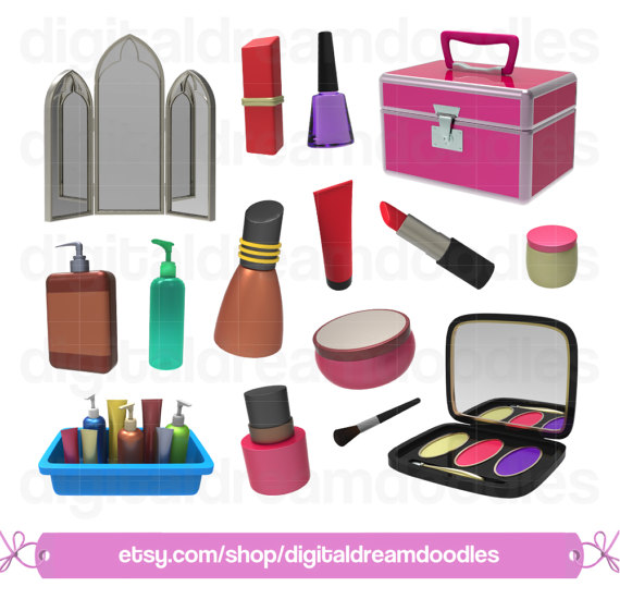 570x550 Makeup Clipart, Make Up Clip Art, Cosmetics Png, Beauty Set Image