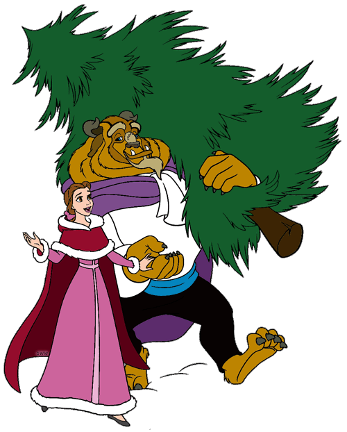 500x622 Beauty And The Beast Christmas Clip Art Disney Clip Art Galore