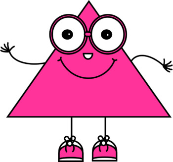 350x327 Happy 2d Shapes With Big Glasses Clip Art By Clip Factory Tpt