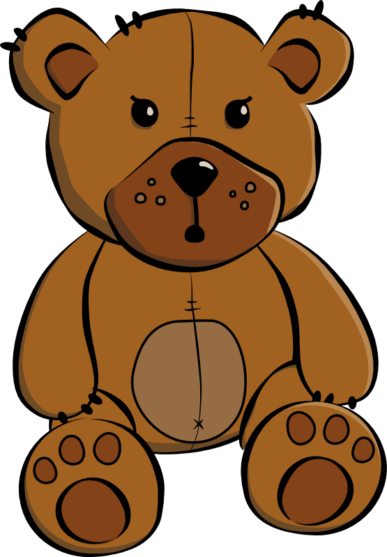 555x798 Clipart Of A Baby Bear
