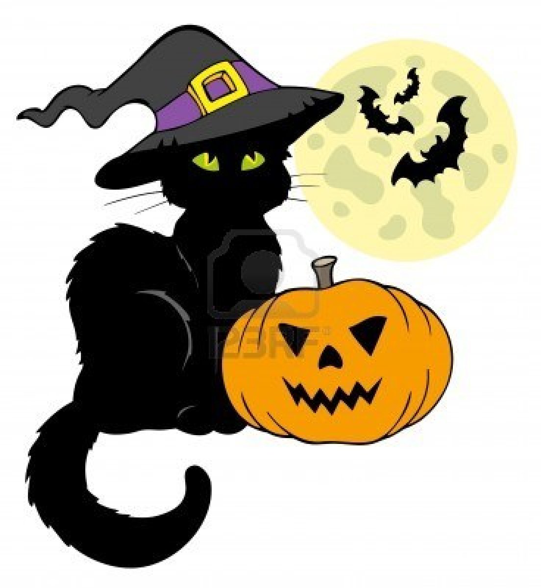 1104x1200 Cute Halloween Black Cat Clipart
