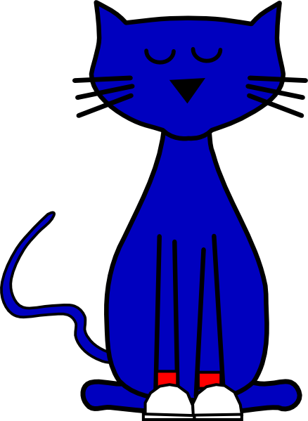 438x599 Pete Cat Shoes Red Clip Art