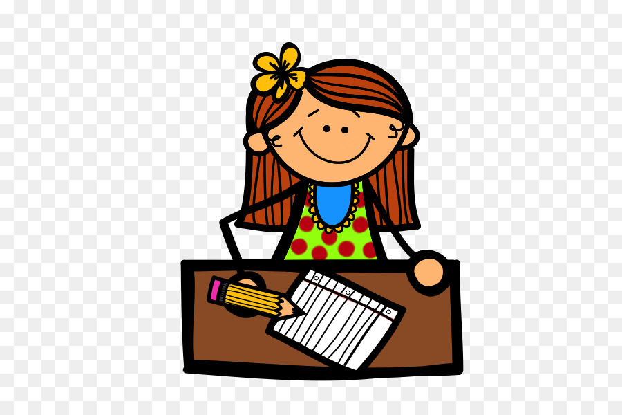 900x600 Writing Girl Blog Reading Clip Art