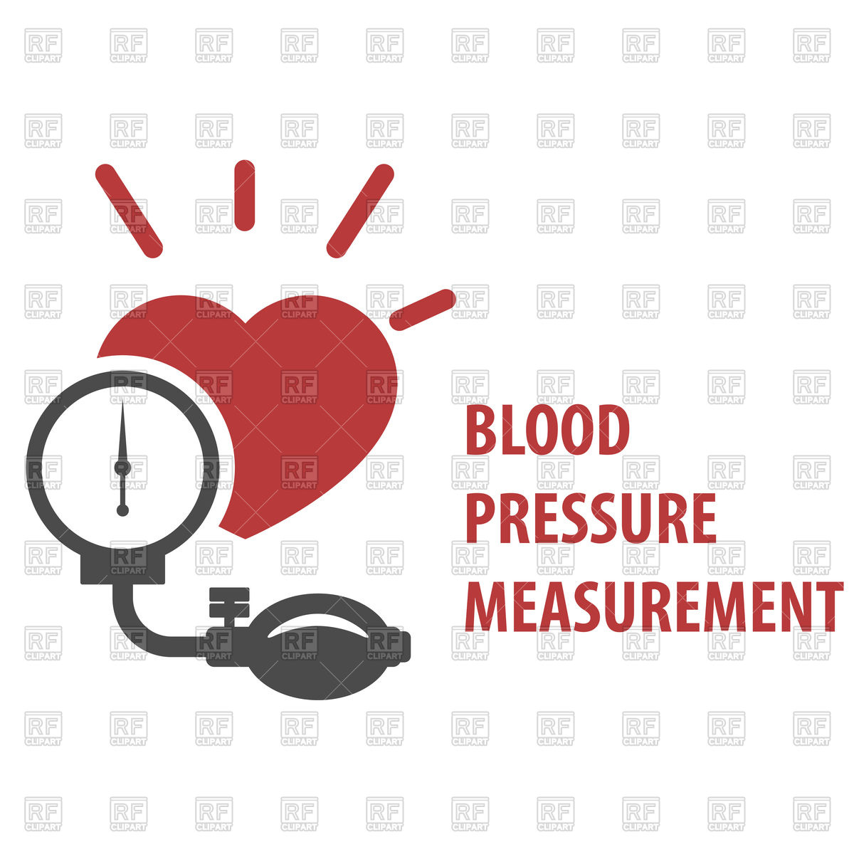 1200x1200 Blood Pressure Measurement Icon Royalty Free Vector Clip Art Image