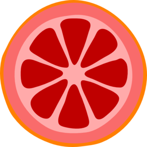 297x297 Blood Orange Slice Clip Art