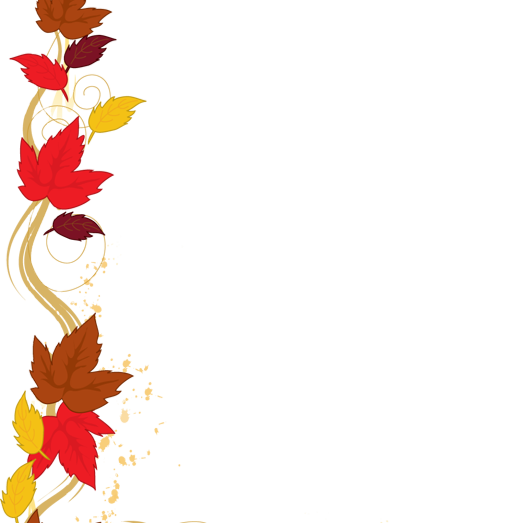 1024x1024 Fall Leaves Border Clip Art Football Clipart