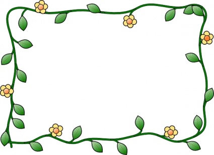 425x309 Plant Borders Clip Art Clipart