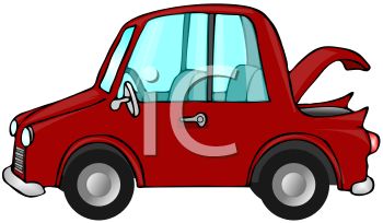 350x204 Cartoon Car Trunk Clipart