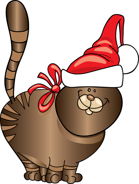 453x600 Cat Clipart Xmas