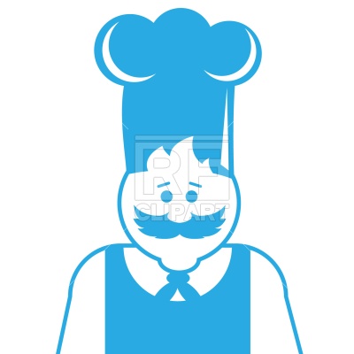 400x400 Chef With Mustache Royalty Free Vector Clip Art Image