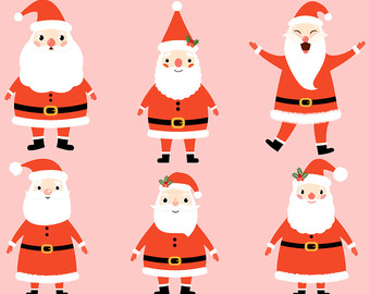 340x270 Kawaii Christmas Clipart Images, Cute Christmas Clip Art Set