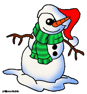 297x320 Melting Snowman Clipart