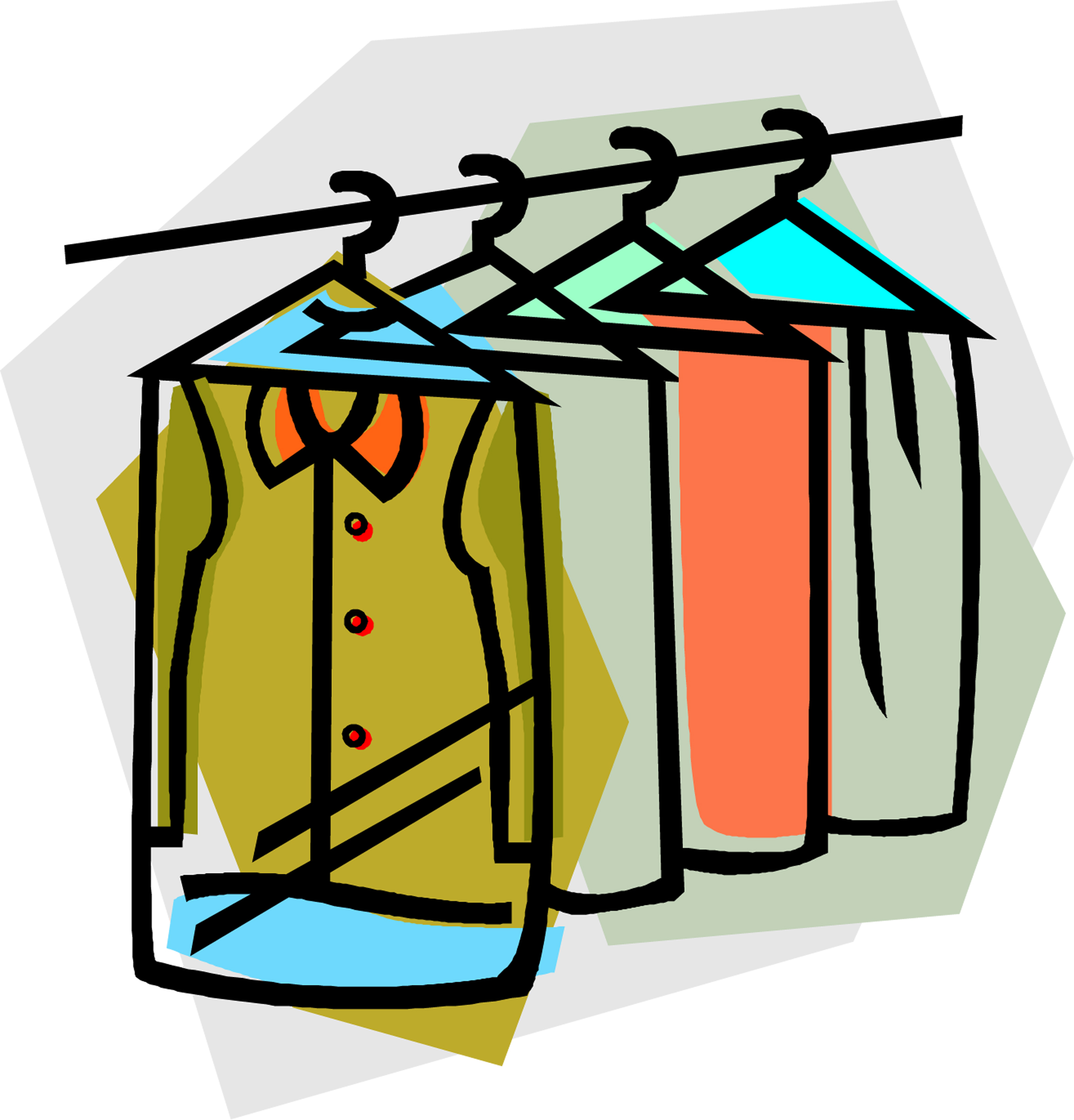 2302x2400 Dry Cleaning Clip Art