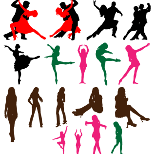 316x316 Dancing Couple Clip Art Image 123freevectors