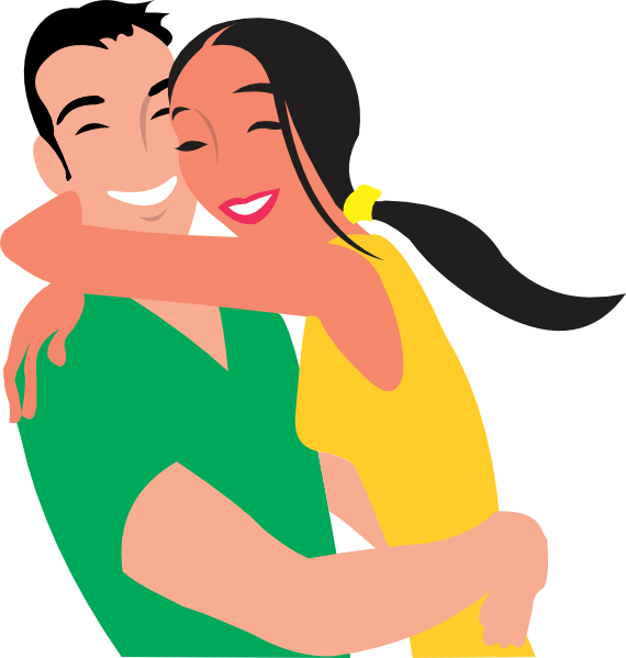 570x599 Couple Clip Art