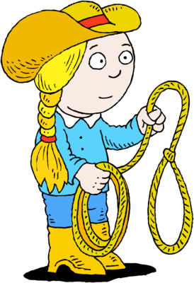 274x400 Image Cowgirl With Lasso Christart Clipart Image