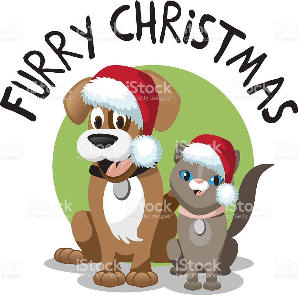 1024x1013 Dog And Cat Clip Art For Christmas Fun For Christmas