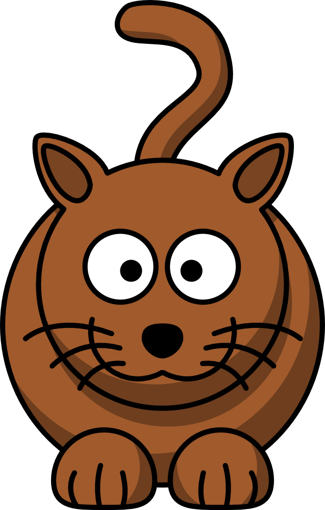 637x1000 Free Cartoon Cat Clip Art Image