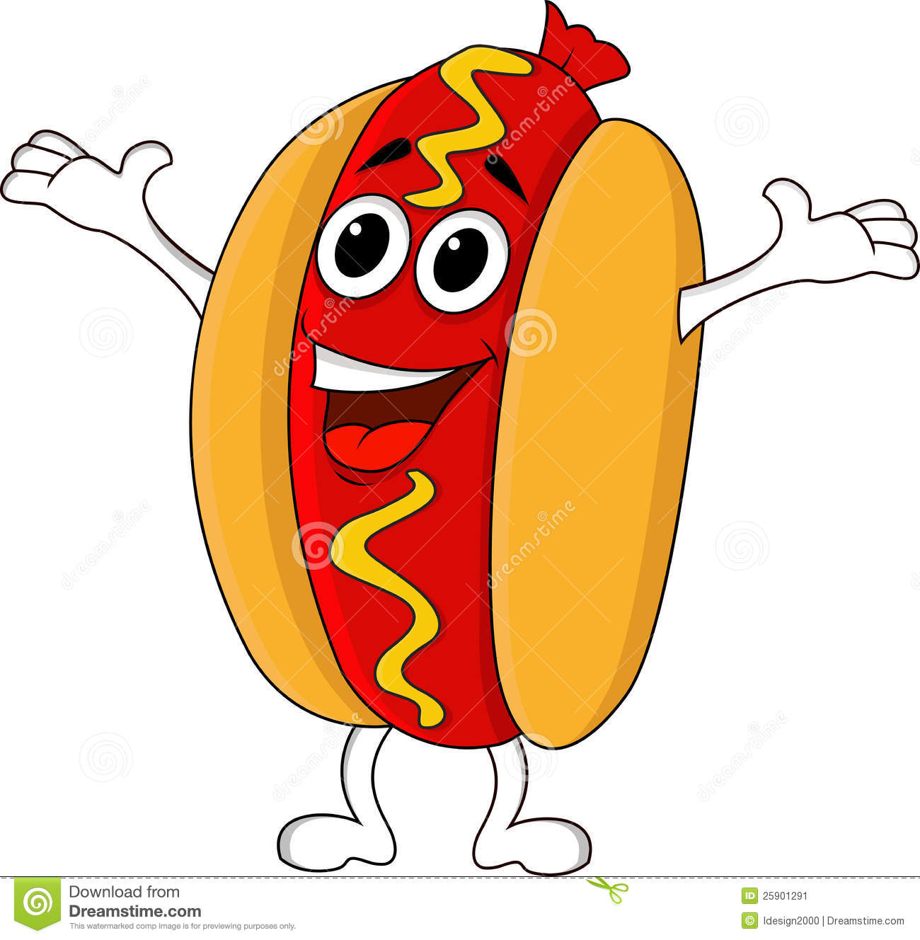 1300x1328 Hot Dog Clipart Cute Cartoon