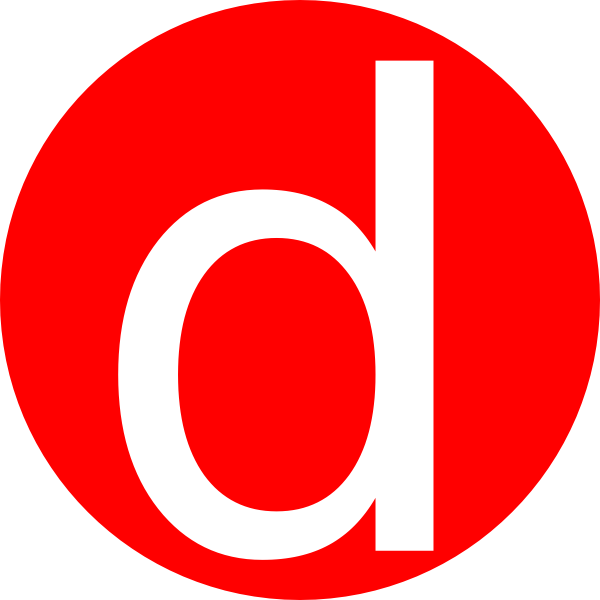 600x600 Red, Rounded, With D Clip Art