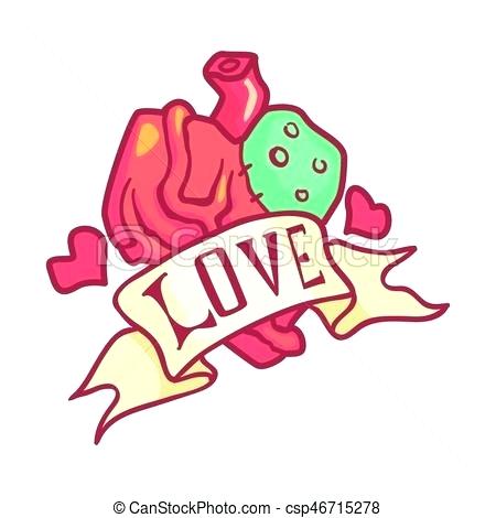450x470 Anatomical Heart Clip Art Human Heart Design Over White Background