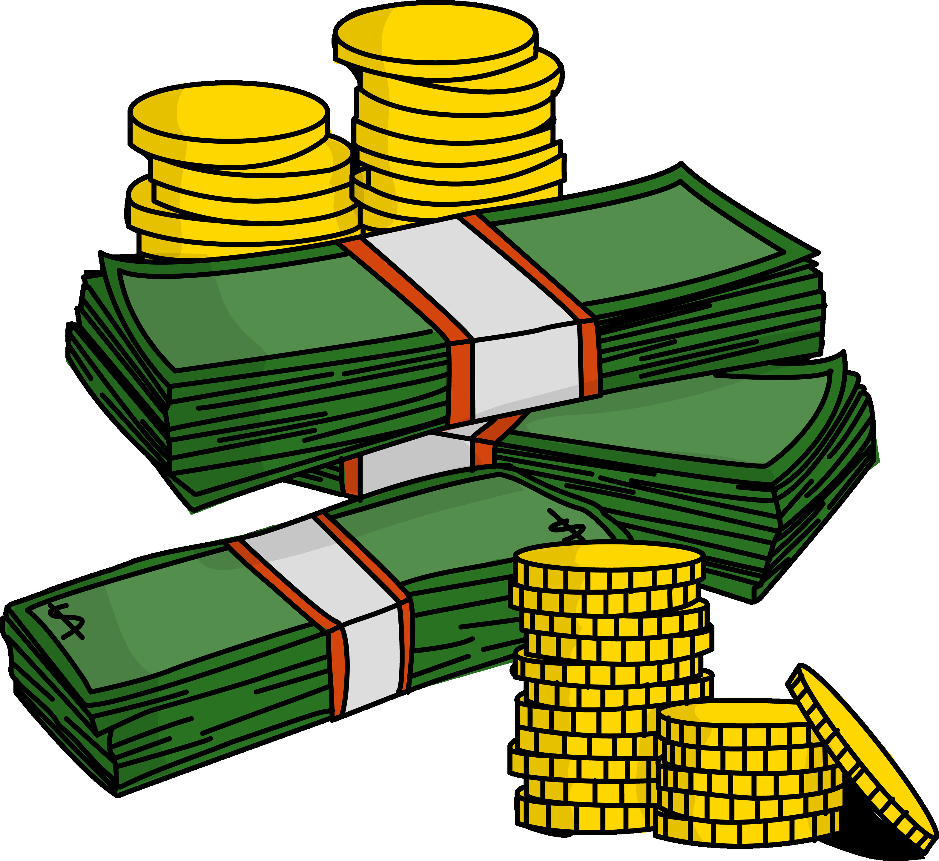 3144x2883 Amazing Style Money Stacks Clipart Transparent