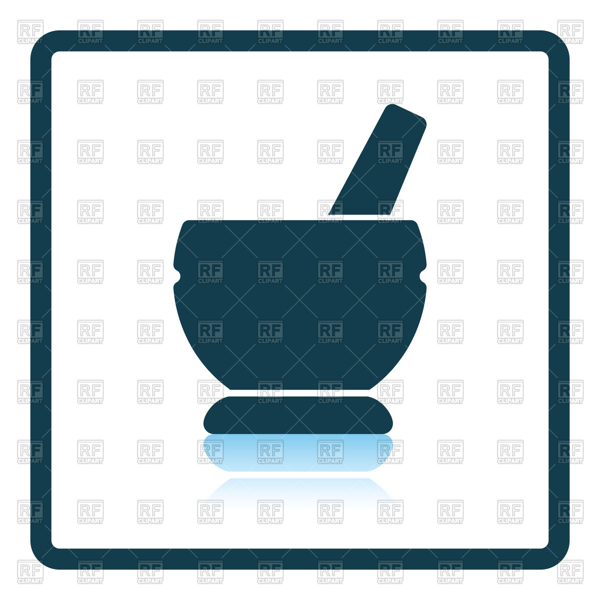1200x1200 Icon Of Mortar And Pestle Royalty Free Vector Clip Art Image