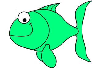 299x222 Green Fish Clip Art