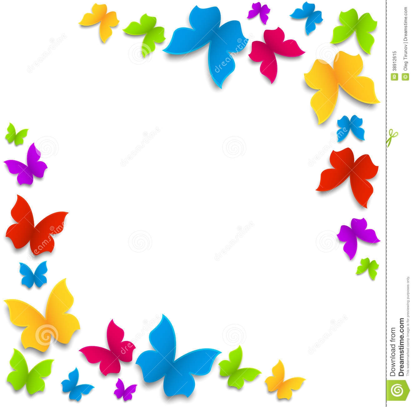 1325x1300 Collection Of Butterfly And Flower Clipart Border High