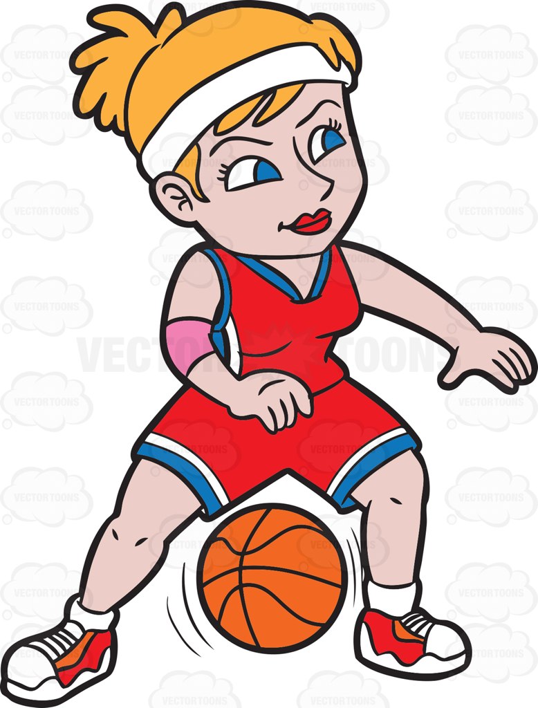 778x1024 Nice Design Girl Basketball Player Clipart A Female Dribbling Ball