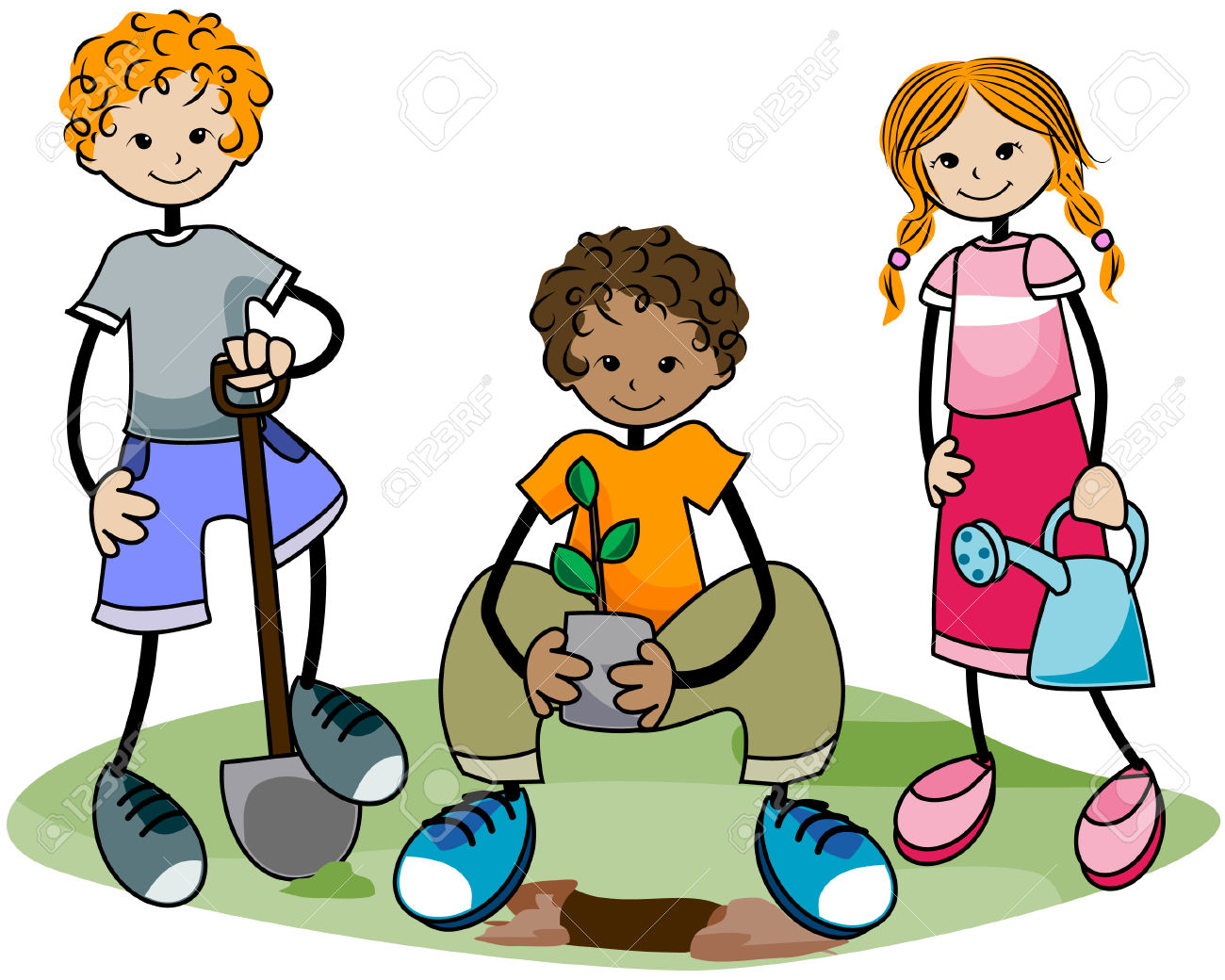 1300x1040 Fall. Kids Garden Art Garden Clipart Kid Garden Pencil And