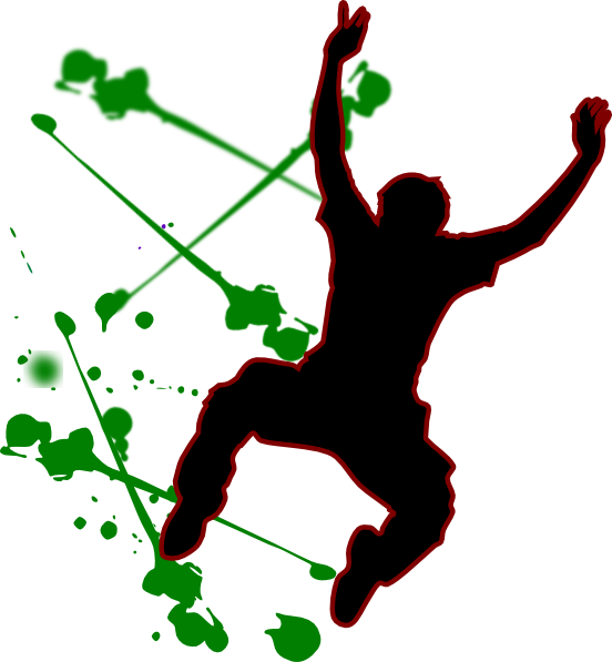 552x597 Happy Person Jumping Man Clip Art