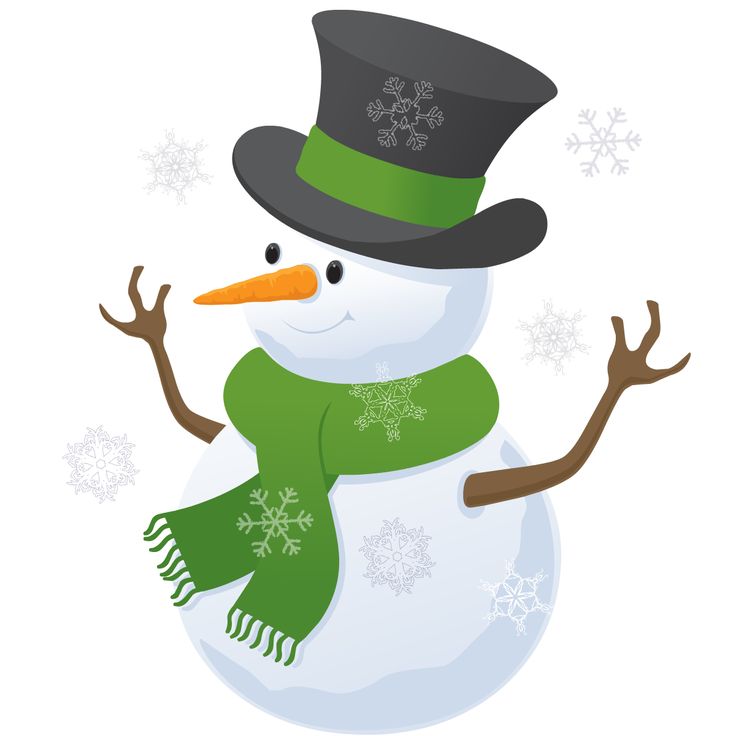 736x736 Snowman Christmas Clipart