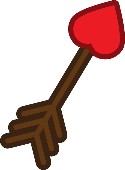 438x596 Cupid Arrow Clip Art At Clker Com Vector Clip Art Online Royalty