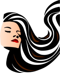 249x300 Woman With Shiny Long Hair Clip Art