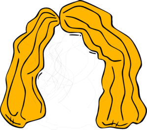 299x264 Blond Hair Wig Clip Art