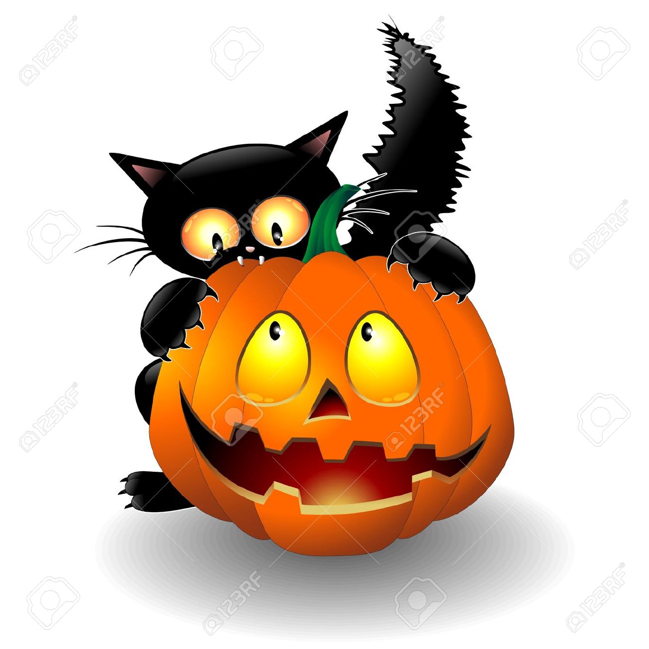 1300x1300 Cat Pumpkin Clipart