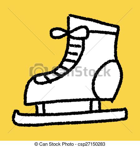 450x470 Doodle Ice Skating Vector
