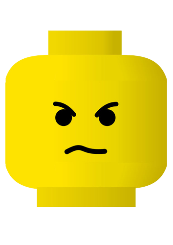 354x500 Lego Angry Clip Art Face Emoji Png