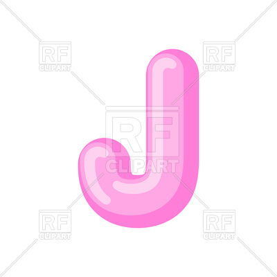 400x400 Letter J Candy Font Royalty Free Vector Clip Art Image