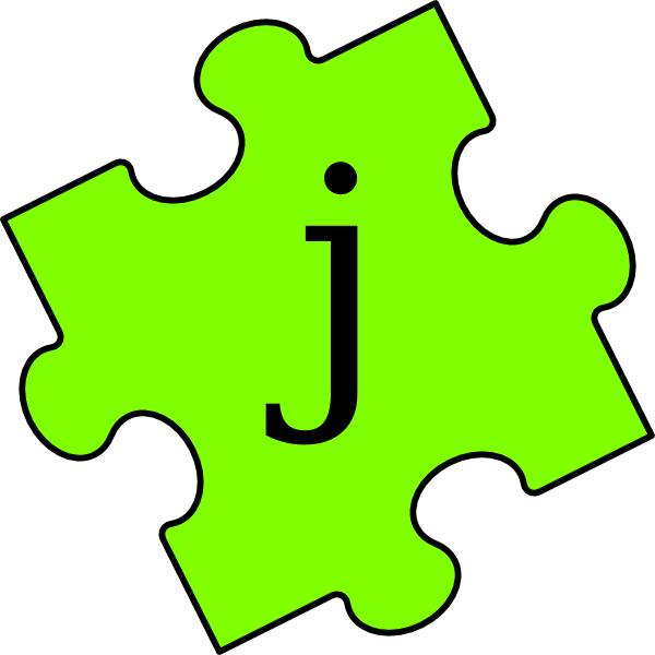 600x600 Puzzle Piece J Clip Art
