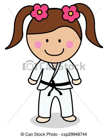 370x470 Karate Girl Eps Vector