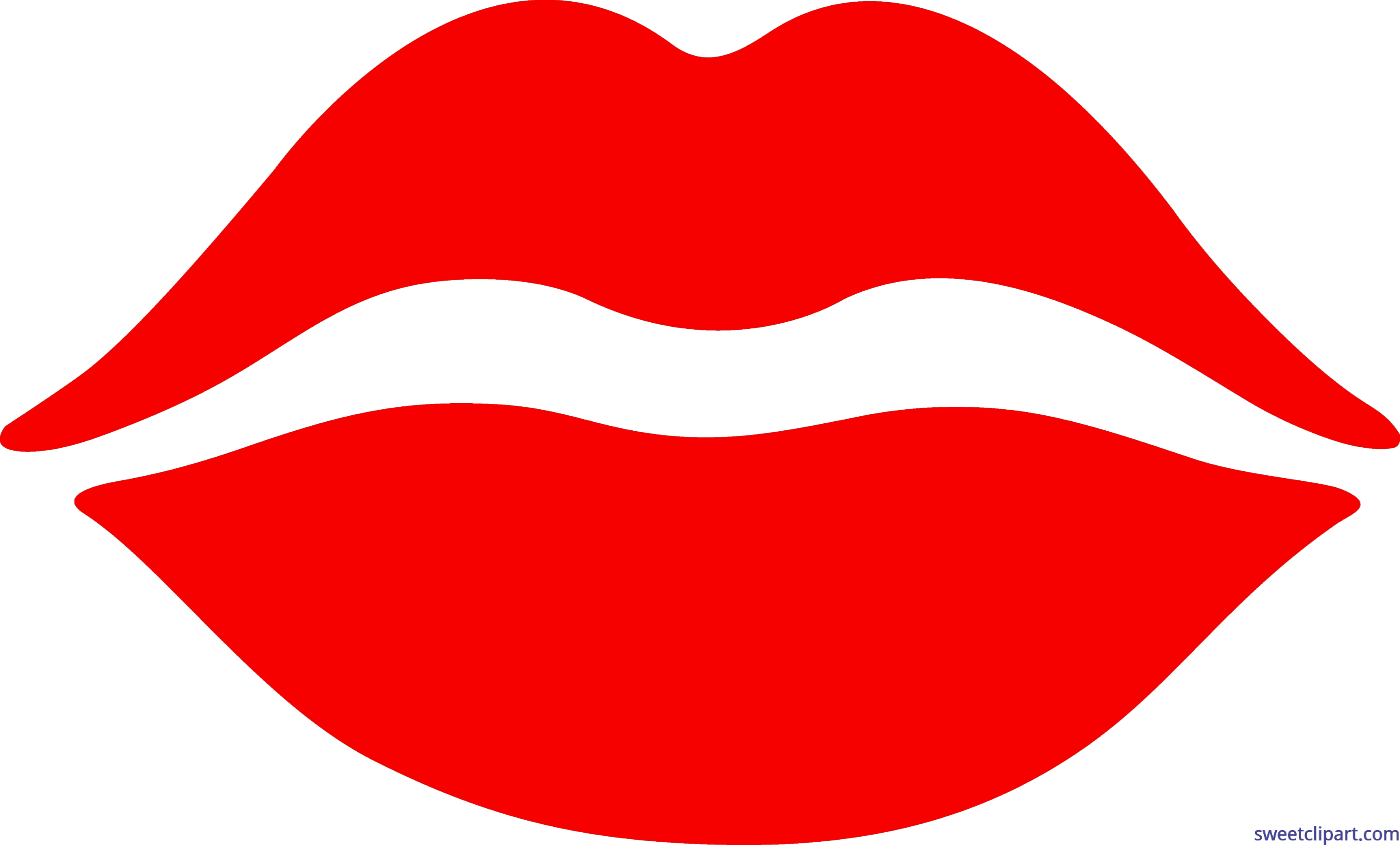 5428x3277 Lips Kiss Red Clip Art