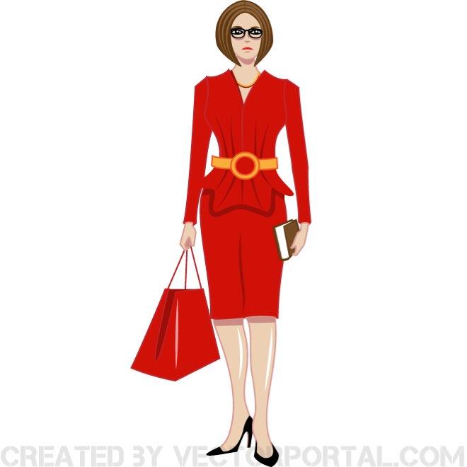 660x660 Lady In Red Clip Art Free Clipart Panda