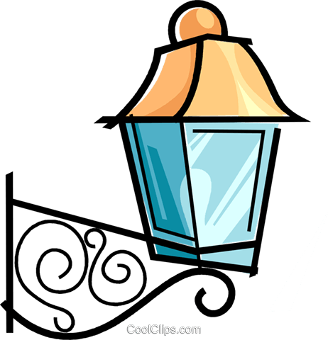 462x480 Outside Lamp Royalty Free Vector Clip Art Illustration Vc038585